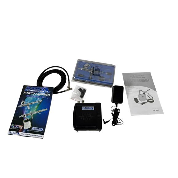 Master Airbrush Kit Mini Air Compressor - Open Box - Picture 1 of 7